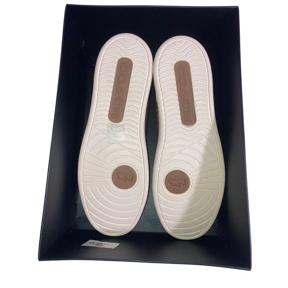 Coach Outlet Clip Low Top Sneaker Mens Size 11D Khaki/Saddle New in Box (G4949) - Picture 8 of 8